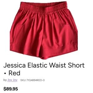 SOLD OUT! Joy Joy Women's High Waist Red Shorts